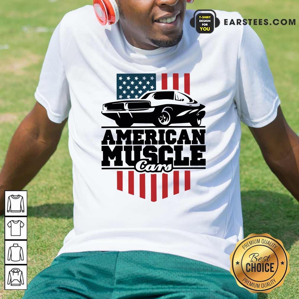 Perfect American Muscle Cars Flag Shirt