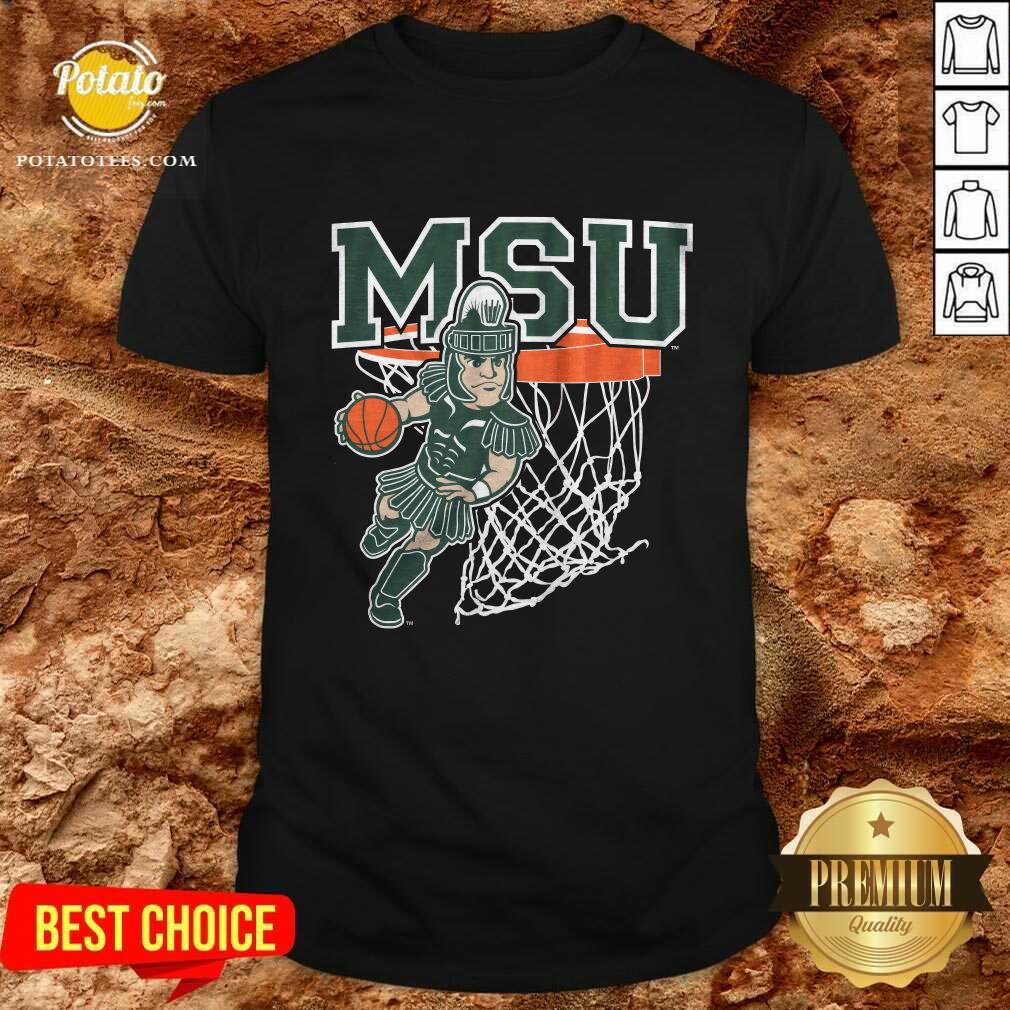 MSU Basketball Sparty T-shirt