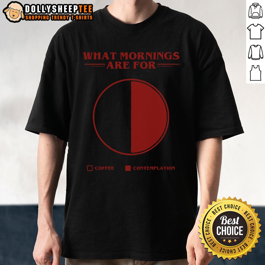 Awesome What Morning Are For Coffee Contemplation Pie T-Shirt