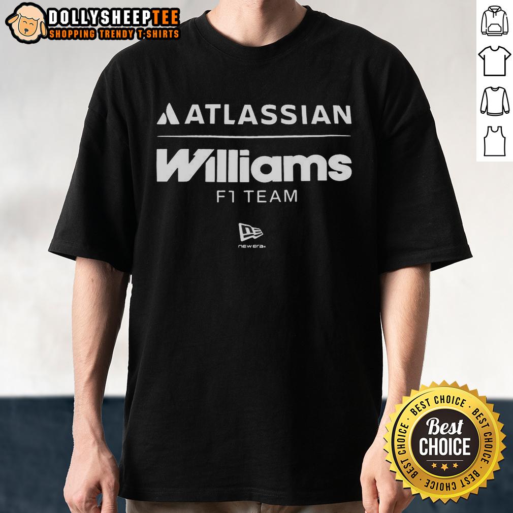 Funny Atlassian Williams F1 Team Letter Logo T-Shirt