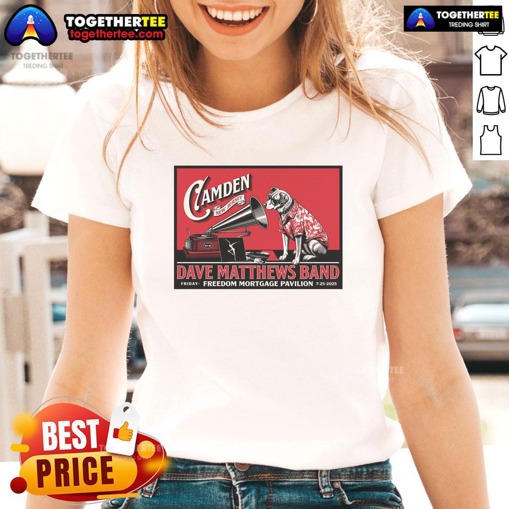 Official Dave Matthews Band Freedom Mortgage Pavilion In Camden NJ July 25 2025 Poster T-Shirt - Image 3