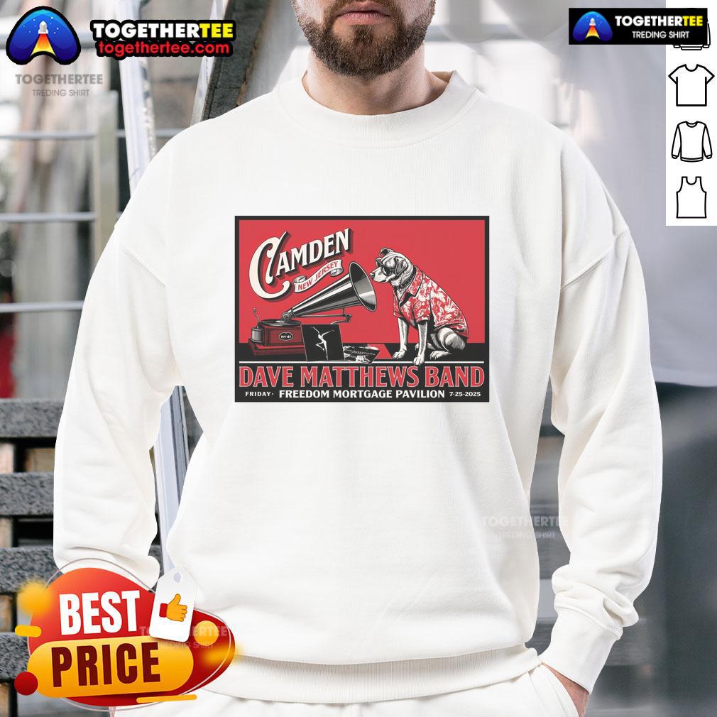 Official Dave Matthews Band Freedom Mortgage Pavilion In Camden NJ July 25 2025 Poster T-Shirt - Image 5