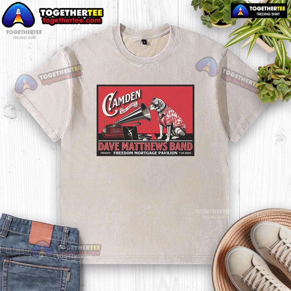 Official Dave Matthews Band Freedom Mortgage Pavilion In Camden NJ July 25 2025 Poster T-Shirt - Image 6