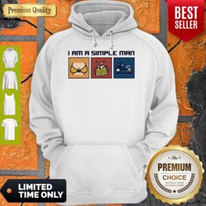 Alternative view of I Love Boobs Beer And Motorbike I Am A Simple Man Shirt