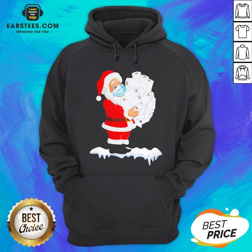 Original Santa Claus Christmas Toilet Paper Gift Quarantine Xmas 2020 Shirt - Image 2