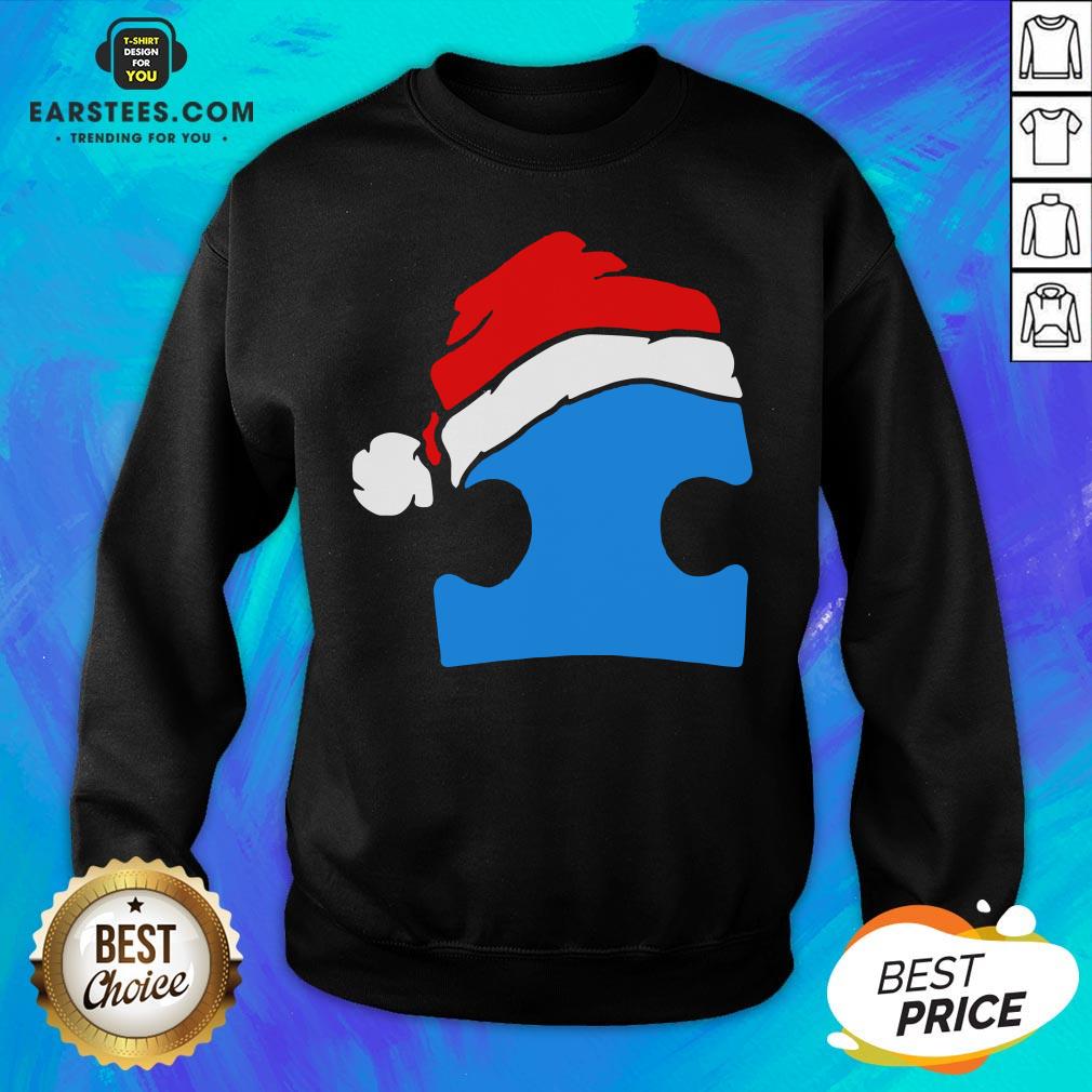 Premium Santa Autism Christmas Shirt - Image 5