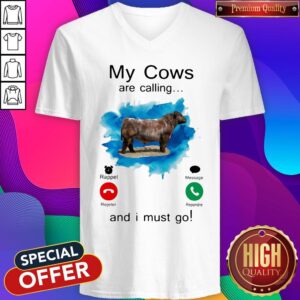 Alternative view of Funny My Cows Are Calling And I Must Go Shirt