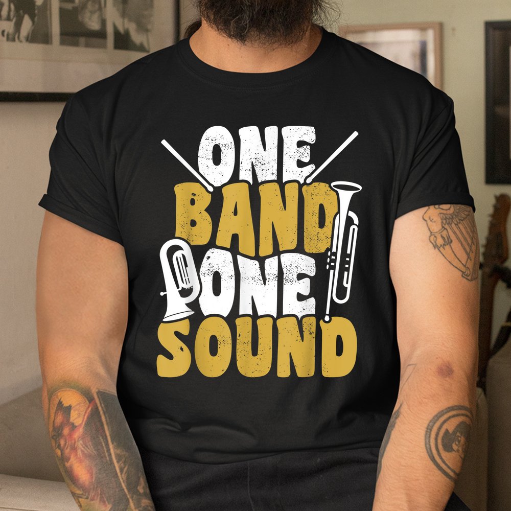 One Band One Sound Marching Band Senior Drumline Shirt - Image 3