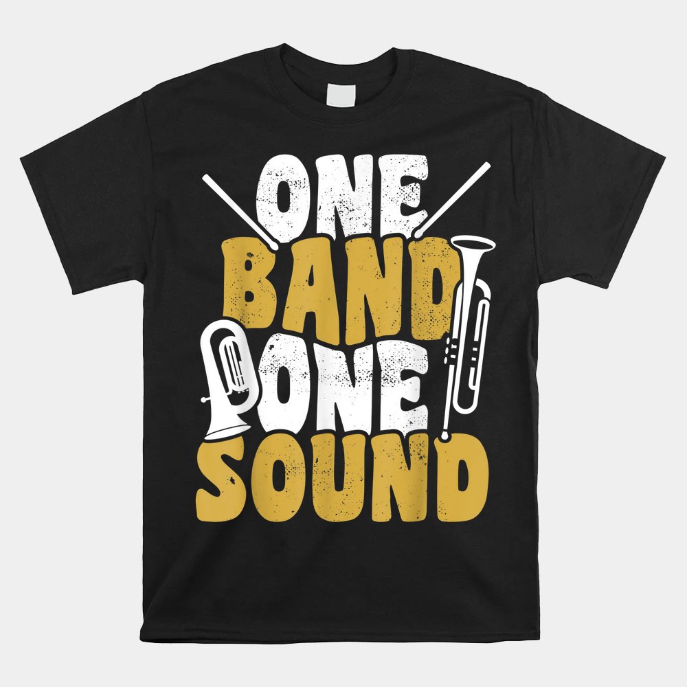 One Band One Sound Marching Band Senior Drumline Shirt - Image 4