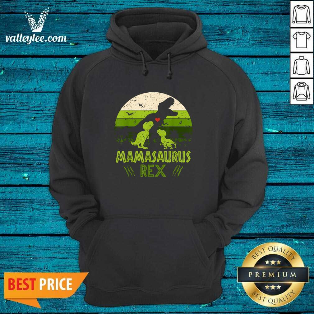 Cool Vintage Retro 3 Kids Mamasaurus Dinosaur Vintage Shirt - Image 2