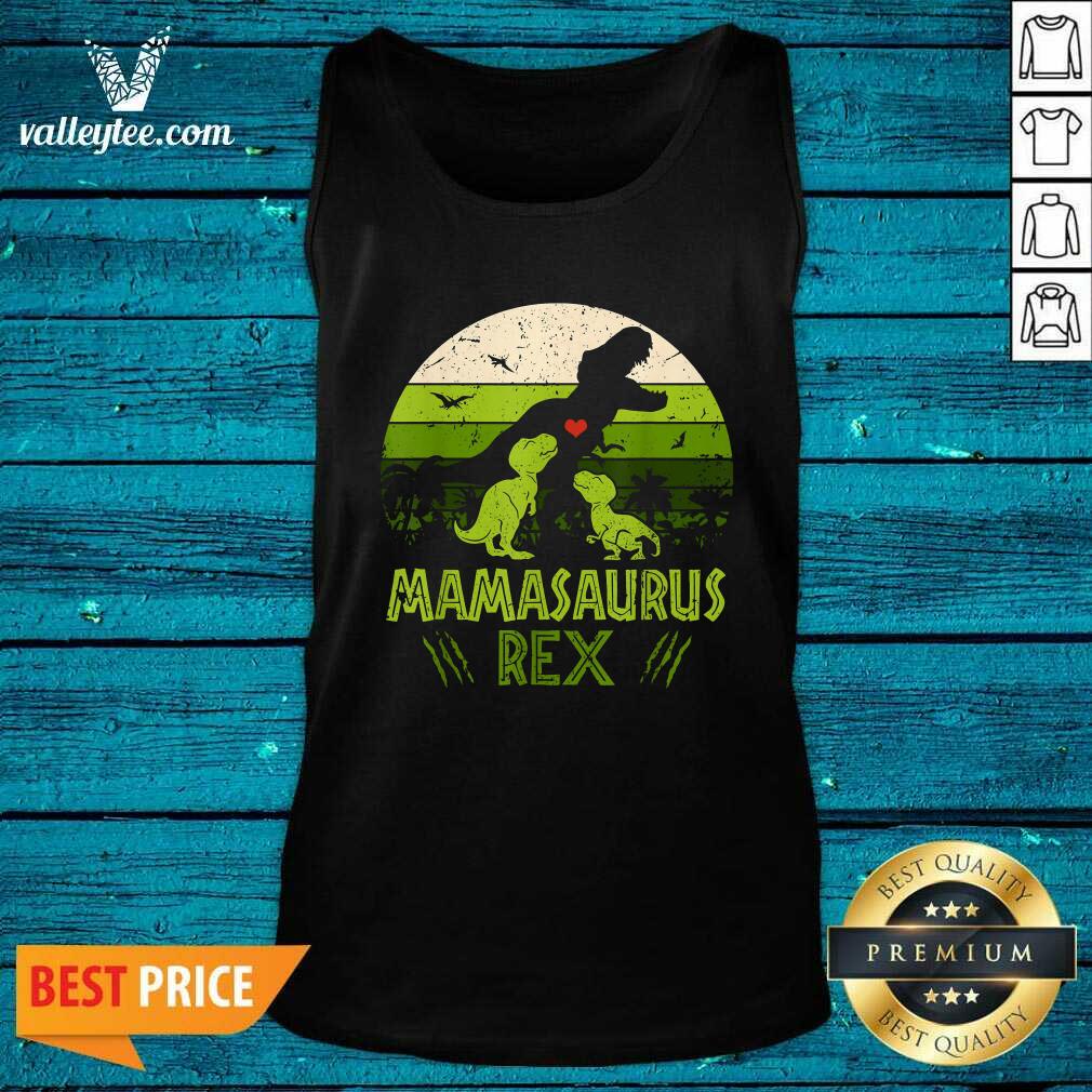 Cool Vintage Retro 3 Kids Mamasaurus Dinosaur Vintage Shirt - Image 4