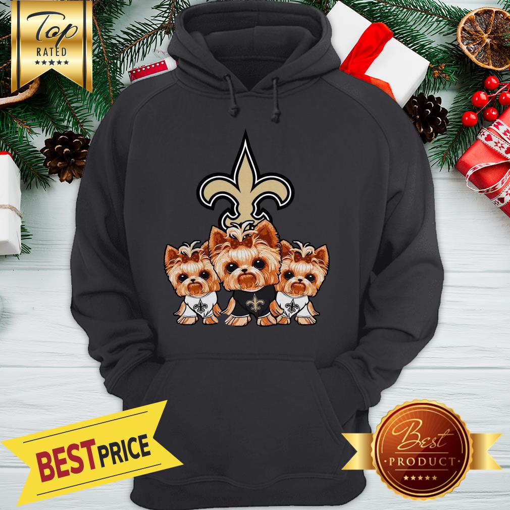 Yorkshire Terrier New Orleans Saints Shirt - Image 5