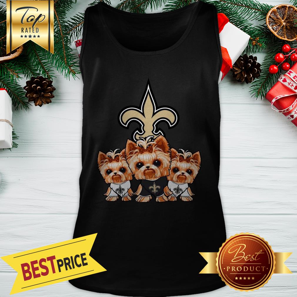 Yorkshire Terrier New Orleans Saints Shirt - Image 3