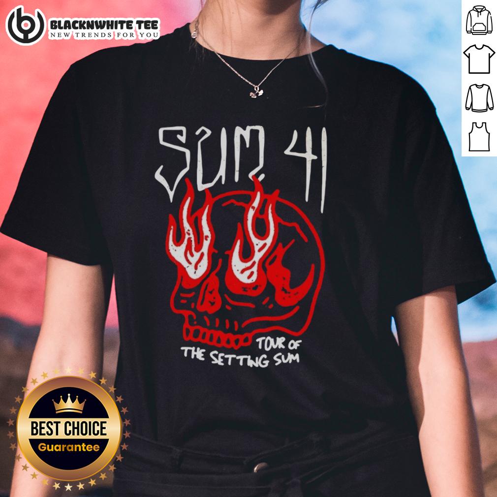 Top Sum 41 Tour Of The Setting Sum Skull T-Shirt - Image 3