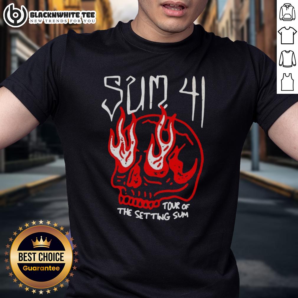 Top Sum 41 Tour Of The Setting Sum Skull T-Shirt
