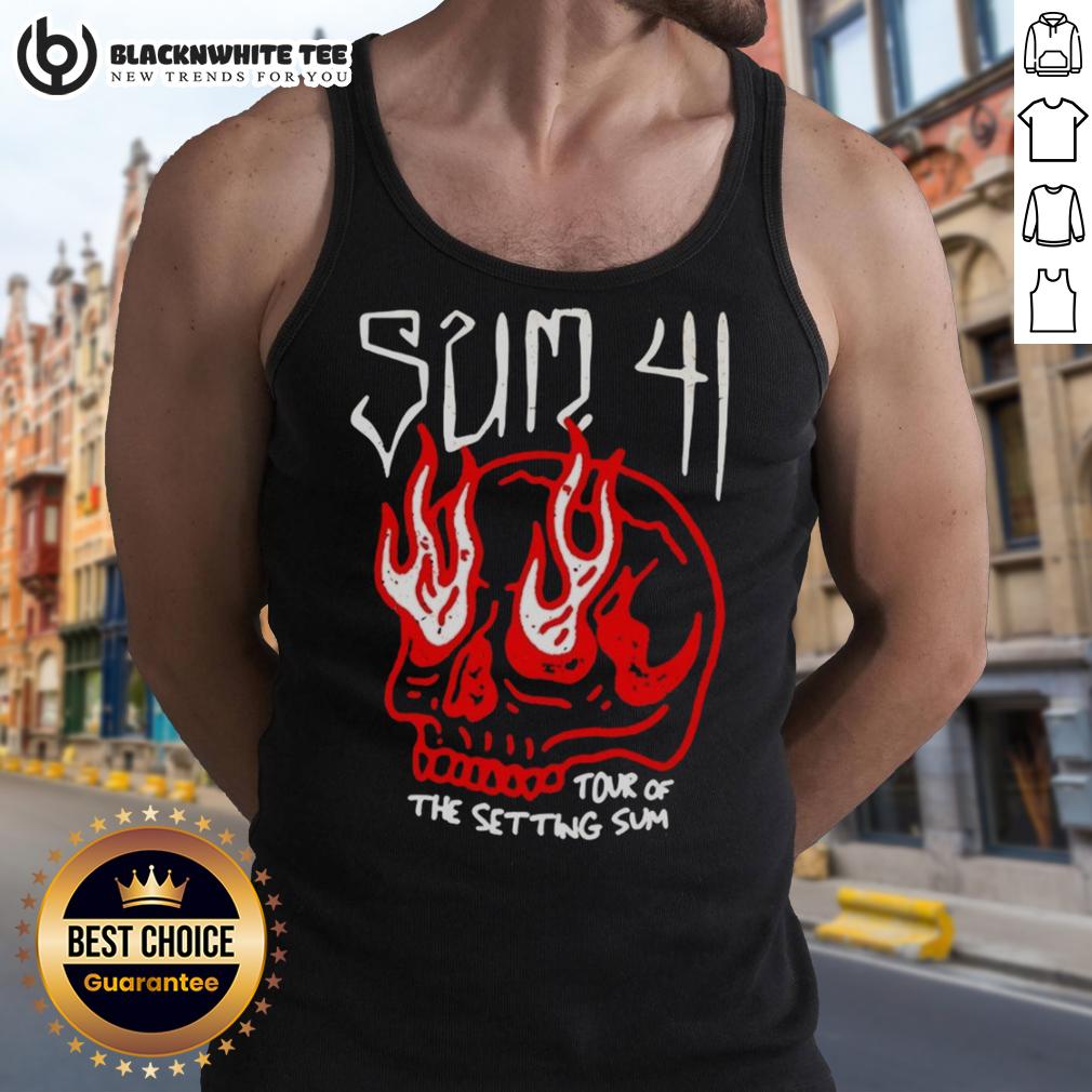 Top Sum 41 Tour Of The Setting Sum Skull T-Shirt - Image 4