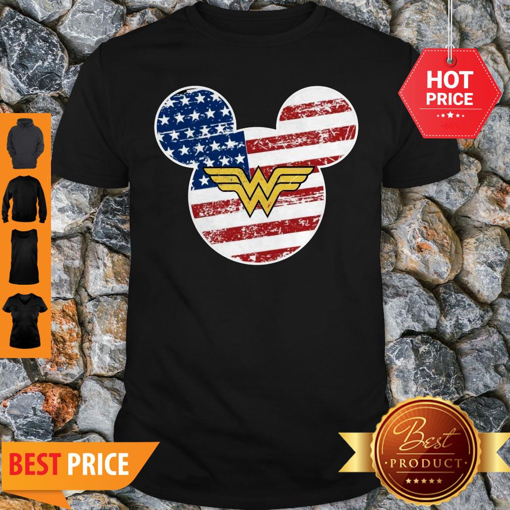 Nice Wonder Woman Disney Mickey Mouse Shirt