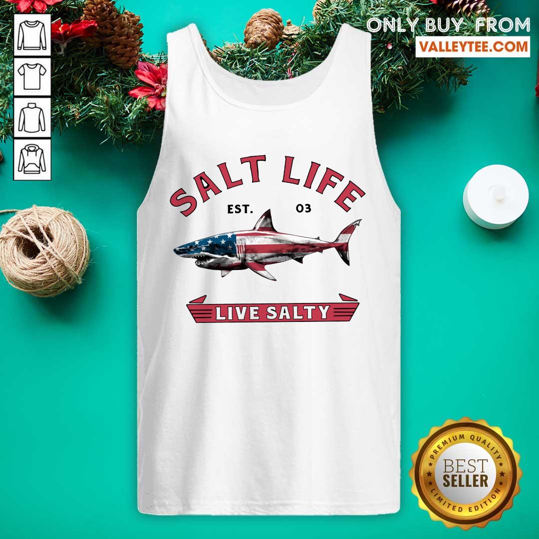 Shank Salt Life Est 03 Live Salty American Flag Shirt - Image 4