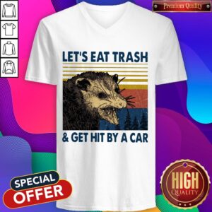 Alternative view of Opossum Let'S Eat Trash And Get Hit By A Car Vintage Shirt
