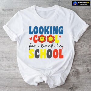 Looking Cool For Back To School Smiling Flower Heart T-Shirt