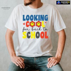 Alternative view of Looking Cool For Back To School Smiling Flower Heart T-Shirt