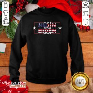 Alternative view of Attractive Hidin From Biden American Flag Shirt