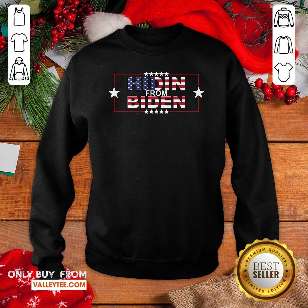Attractive Hidin From Biden American Flag Shirt - Image 2