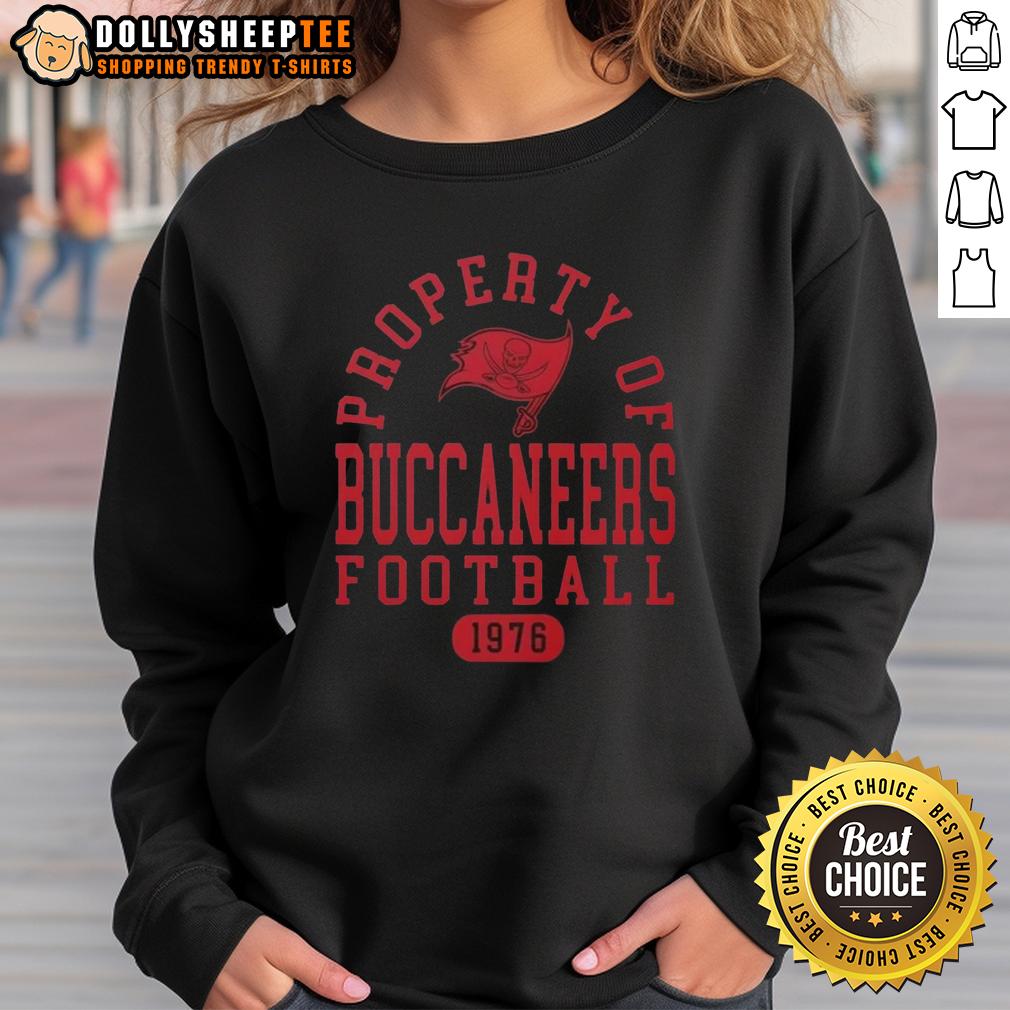 Official Property Of Tampa Bay Buccaneers Football Since 1976 T-Shirt - Image 5