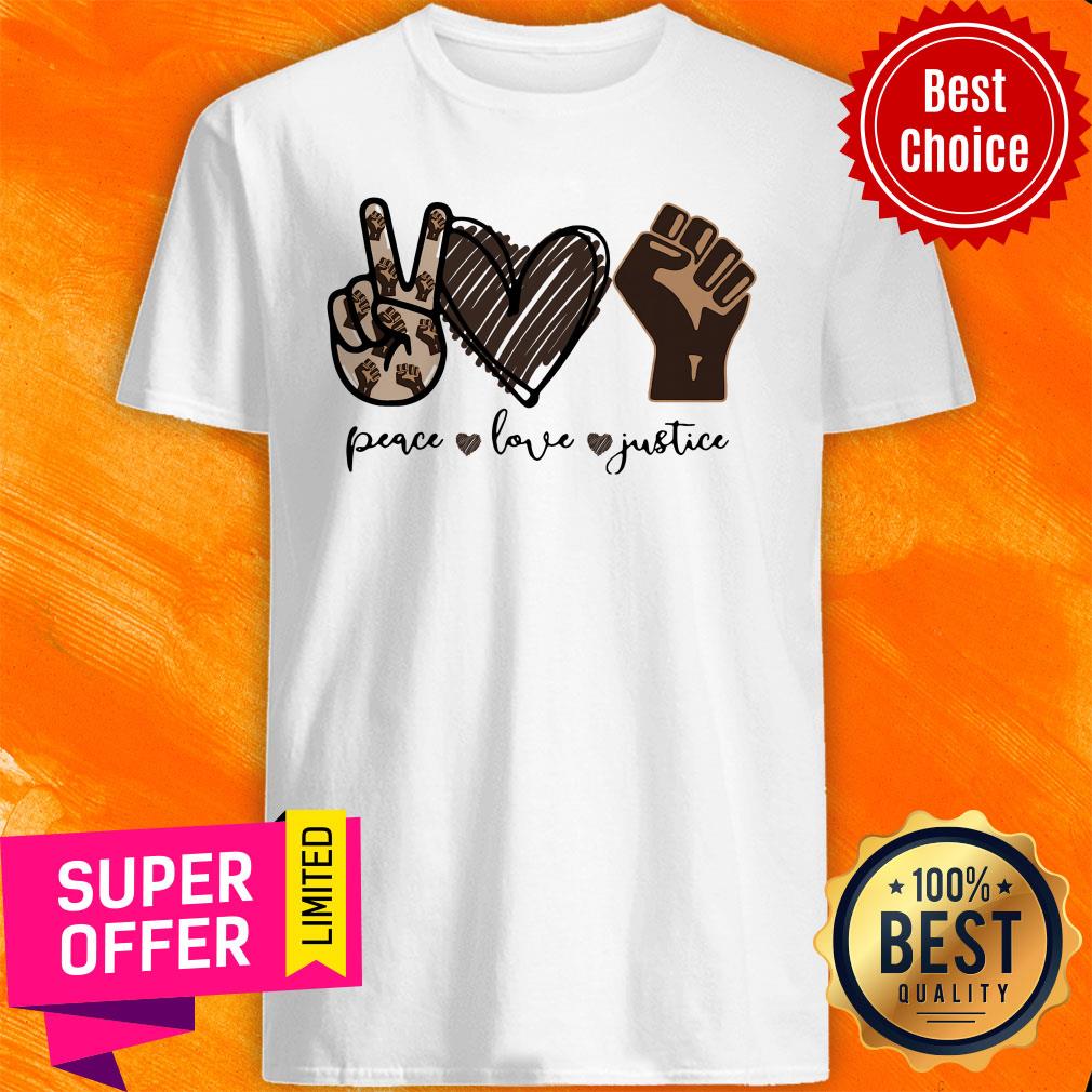 Funny Peace Love Justice Diamond Shirt