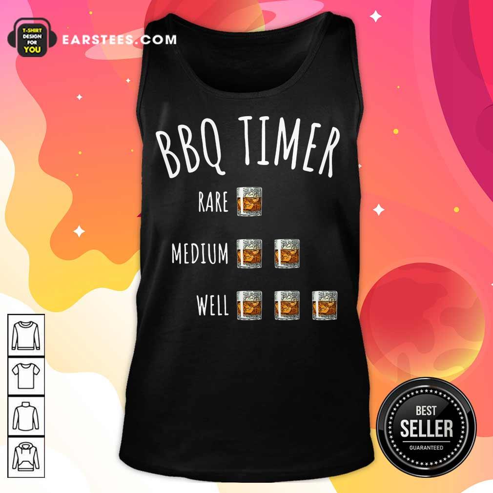 Nice BBQ Timer Rare Medium Well Shirt - Image 2