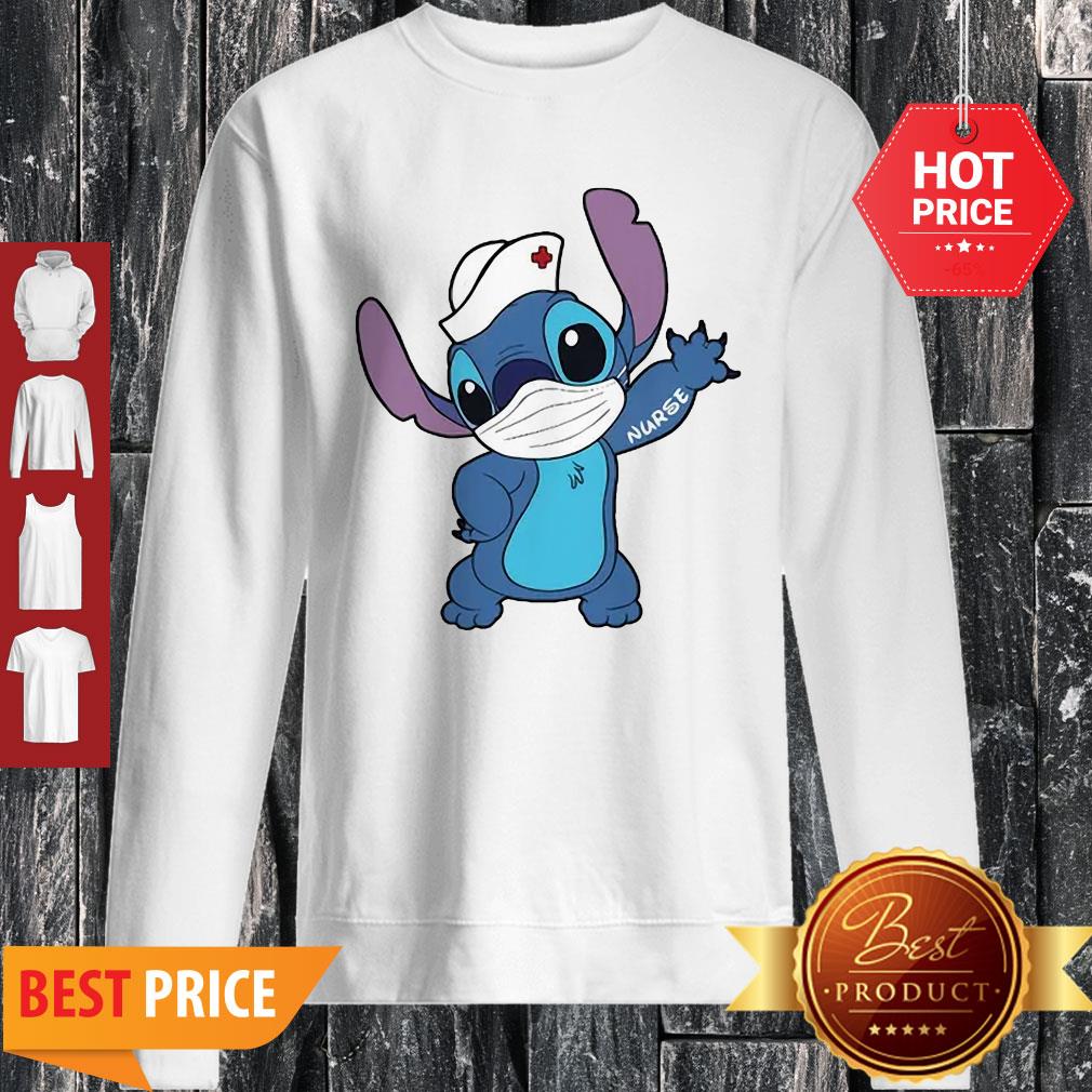 Nice Stitch Nurse Face Mask Tattoos Shirt - Image 5