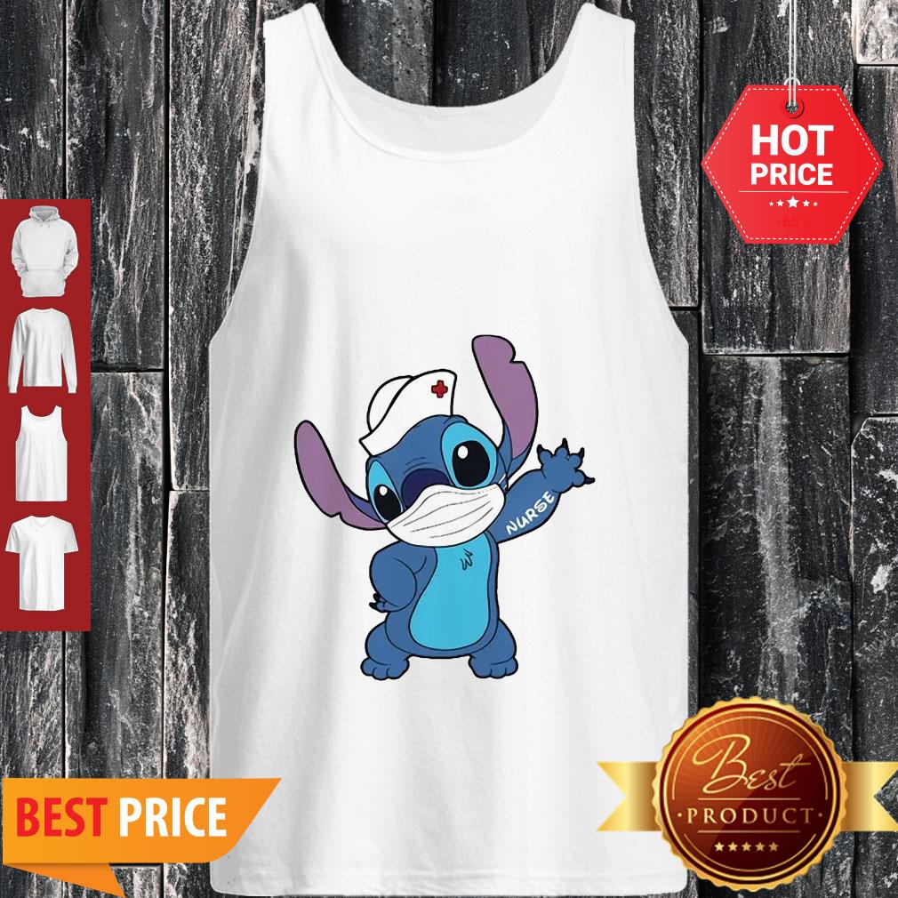 Nice Stitch Nurse Face Mask Tattoos Shirt - Image 4