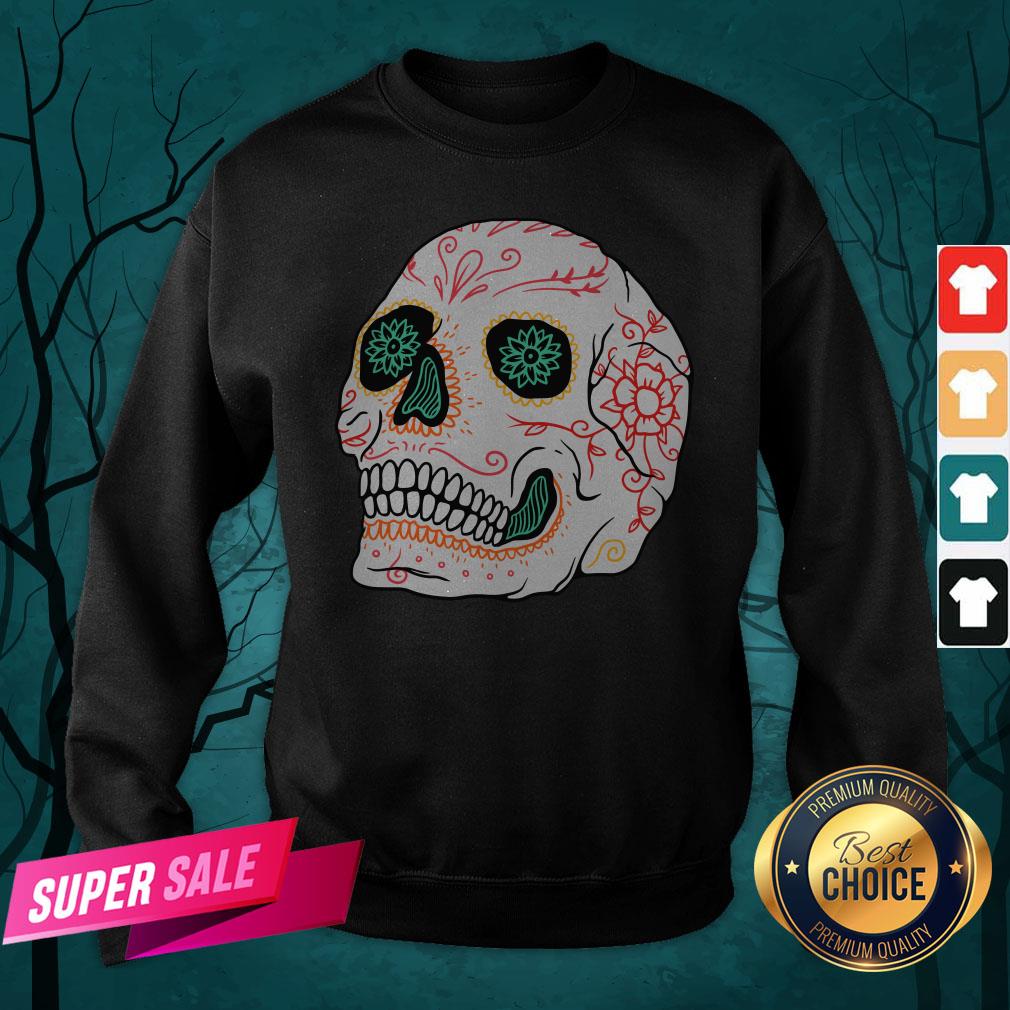 The Mexican Sugar Skull Day Of Dead Shirt - Image 2
