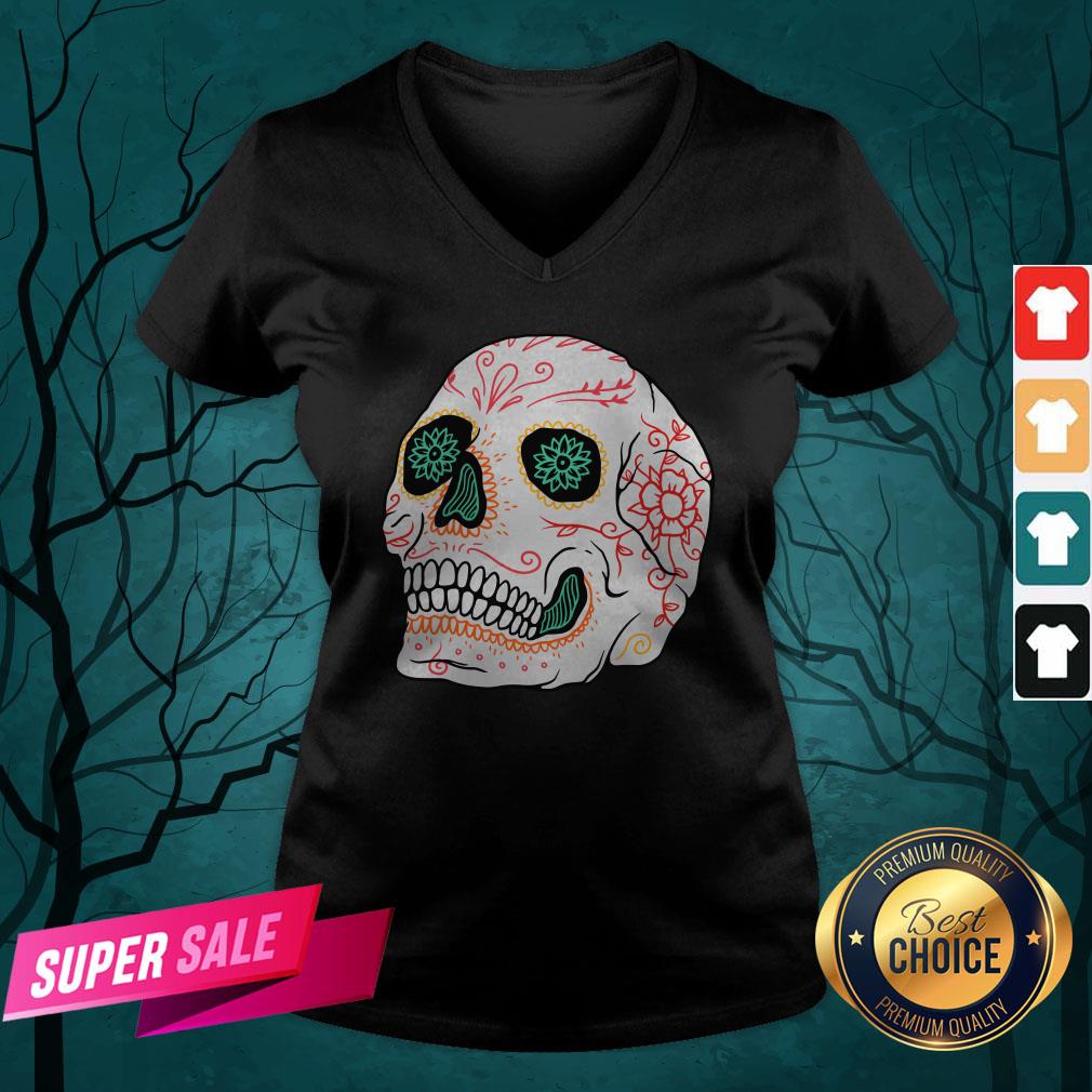 The Mexican Sugar Skull Day Of Dead Shirt - Image 4