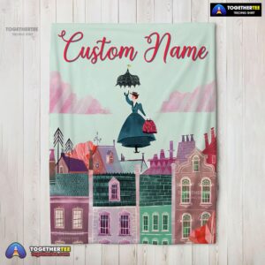 Official Mary Poppins Film Classic Movie Blanket Fleece Customized Blanket