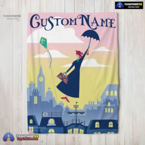 Official Mary Poppins Returns Holiday Blanket Fleece Customized Blanket