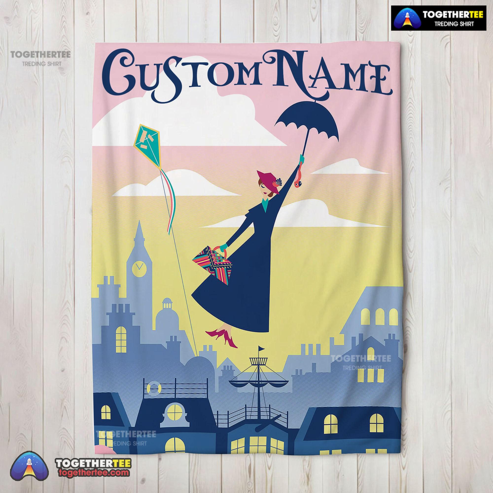 Official Mary Poppins Returns Holiday Blanket Fleece Customized Blanket
