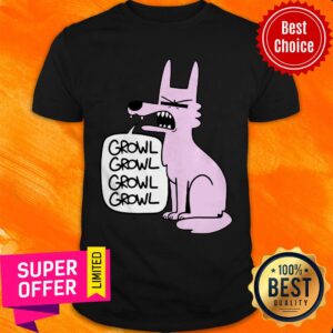 Top Ac Stuart Pink Wolf Growl Growl Shirt