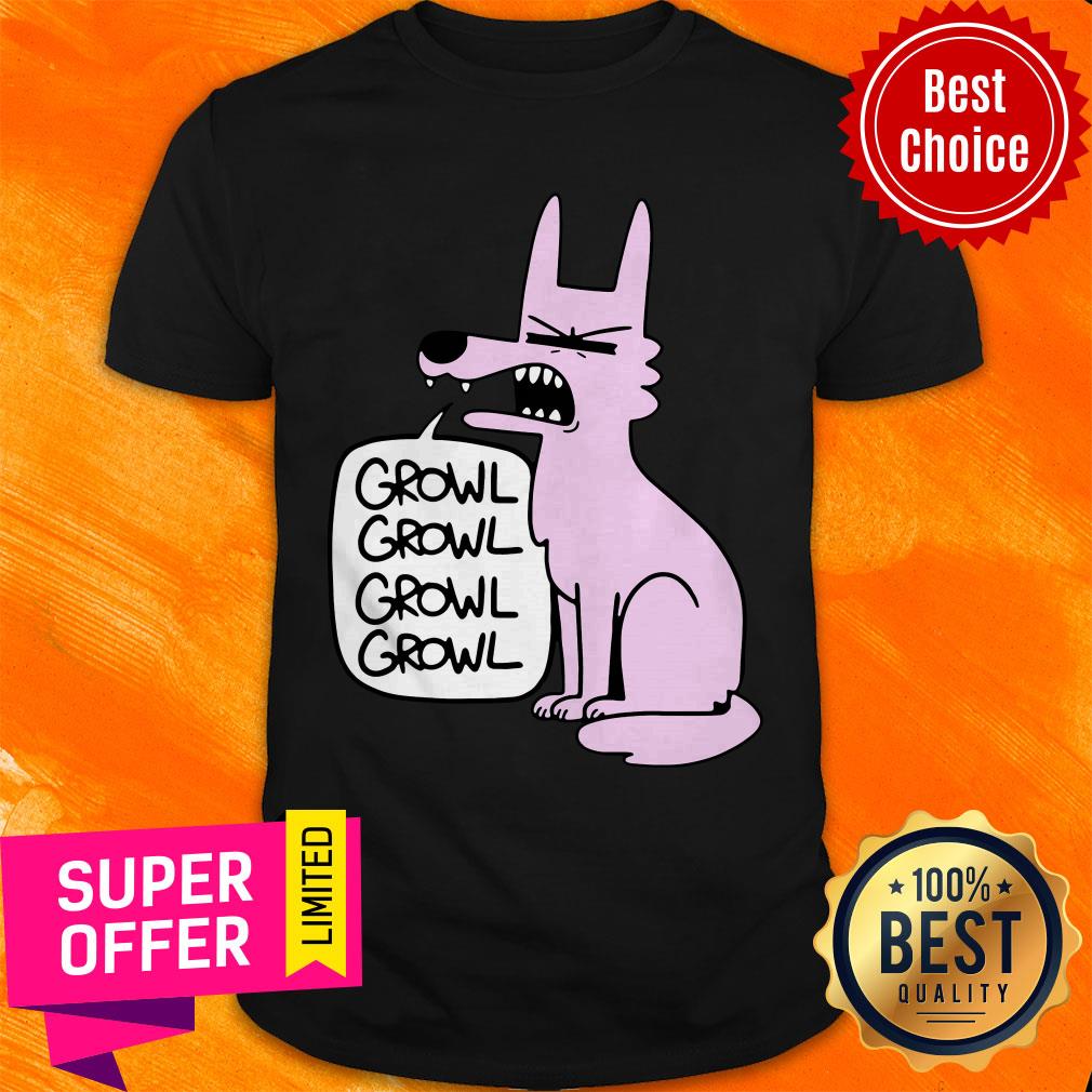 Top Ac Stuart Pink Wolf Growl Growl Shirt