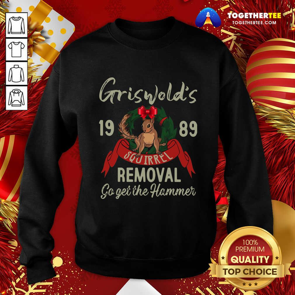 Great Griswold’s 1989 Squirrel Removal Go Get The Hammer Shirt - Image 4