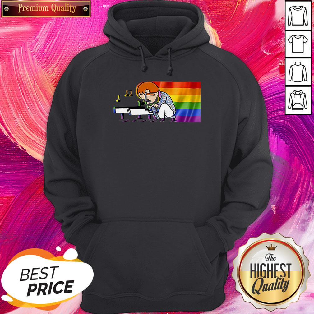LGBT Elton John And Piano Rocketman Shirt - Image 3
