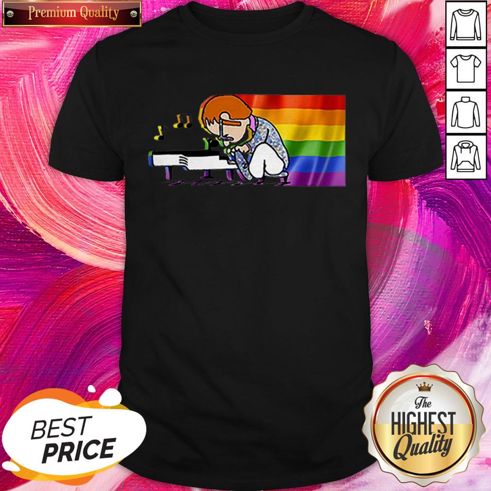 LGBT Elton John And Piano Rocketman Shirt