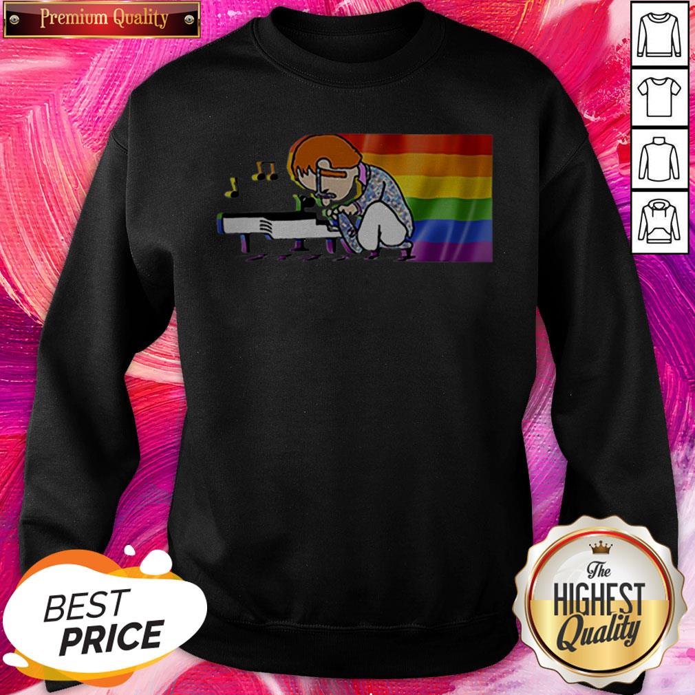 LGBT Elton John And Piano Rocketman Shirt - Image 2
