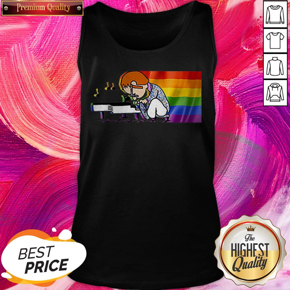 LGBT Elton John And Piano Rocketman Shirt - Image 5