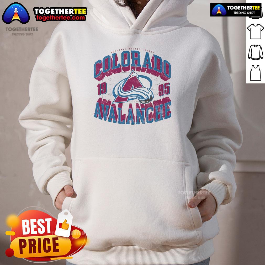 Official Colorado Avalanche Rink Arched Wordmark T-Shirt - Image 2