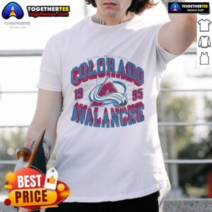 Official Colorado Avalanche Rink Arched Wordmark T-Shirt