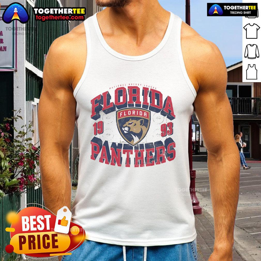 Official Florida Panthers Rink Arched Wordmark T-Shirt - Image 4