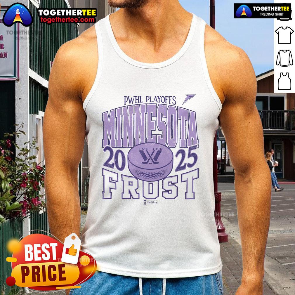 Official Minnesota Frost Adult Stadium Essentials Playoffs City Revolution 25 Urban T-Shirt - Image 4