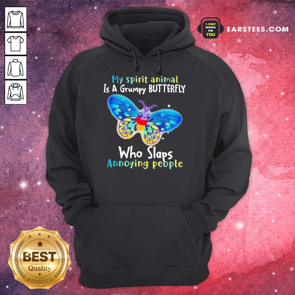 Vip Butterfly Spirit Animal Grumpy Bee Shirt - Image 4