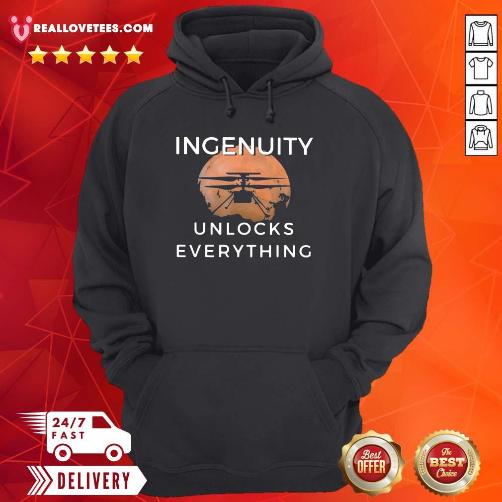 Cute Ingenuity Unlocks Everything Perseverance Rover Nasa Shirt - Image 4